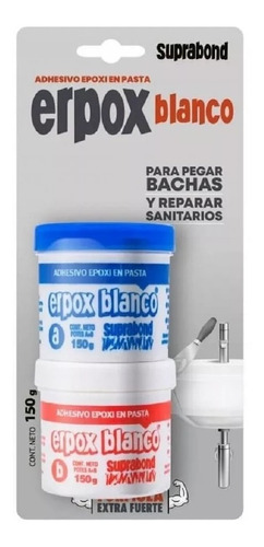 Nuevo Adhesivo Suprabond Erpox Blanco Bachas  Sanitarios 150