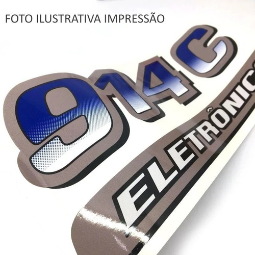Adesivo Para Mercedes Benz 1215 C Eletronico 18009 Cor PRATA