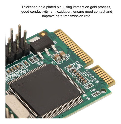 Adaptador De Placa Serial Pcie Mini Combo Parallel Expansion
