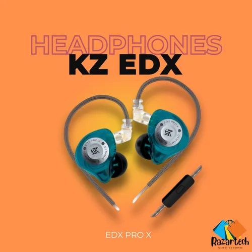 Auriculares Kz Edx Pro X Color Cyan Diseño Dinámico