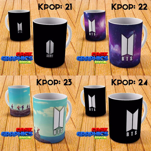 Caneca Louça Kpop Bts Exo Hyuna K-pop Super Junior Big Bang