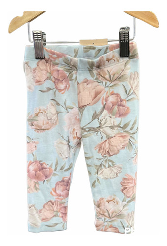 Calzas Legging Pantalón Flowers Flores Niña Nena - Olivetta