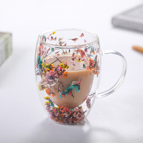 Cyt 2 Tazas Café Con Leche Vidrio Doble Capa