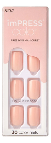 Kiss Impress Uñas Postizas Peevish Pink Rosa Claro