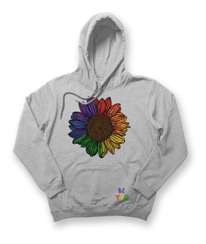 Sudadera Hoddie Flores Girasol Colores Be You Lgtb+ Unisex