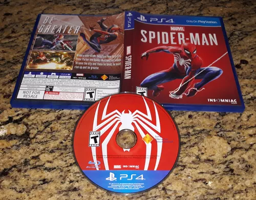 Marvel spiderman 2018 (ps4) usado rus playstation 4 jogar jogos