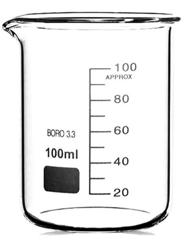 Pack 5 Vasos De Bohemia Precipitado 100ml