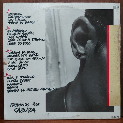 Imagem 2 de 10 de Vinil Lp Cazuza Burguesia 1989 Duplo