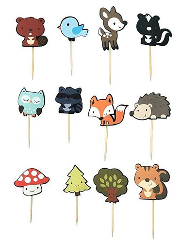 48 Pcs Linda De Los Animales Del Bosque Primeros De La Magda