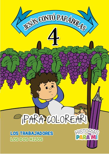 Jesús Contó Parábolas · Para Colorear · Pack X 4