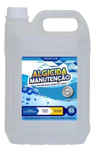 Algicida Manutenção Agua De Piscina Cristalina Agora 5 Litro