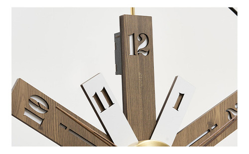 Reloj De Pared Minimalista, Reloj De Pared Moderno, Marrón