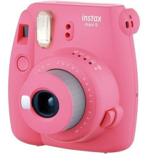 Câmera Instax Mini 9 Instantanea Pink Rosa Flamingo Fujifilm