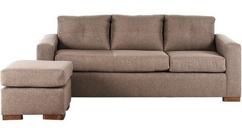Seccional Multiposiciones Tela Lino Café / Muebles América