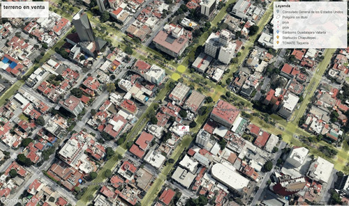 Terreno En Venta Zona Chapultepec, Guadalajara Jalisco.