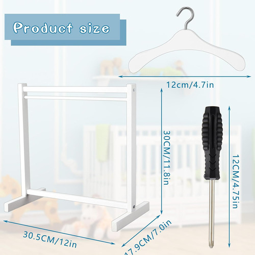 Civaner 11 Percheros Para Muñecas Con Percha De Madera Para
