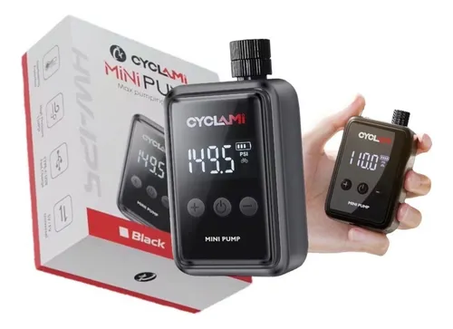 comprar Bomba De Ar Cyclami Mini Pump C\u002F Tela Compressor 150psi Bike Cor Preto