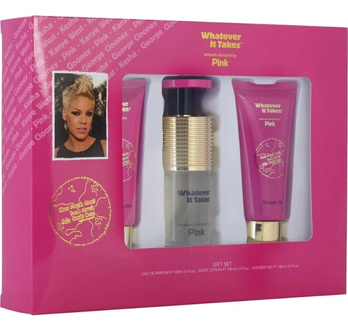 Pink! Whatever It Takes Edp Gift Set Para Dama