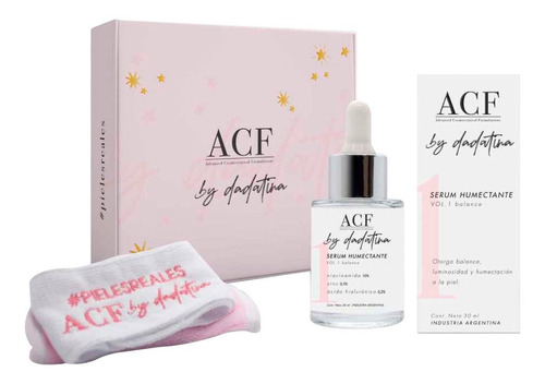 Acf Dadatina Kit Regalable Vol 1 Serum + Vincha + Toalla 