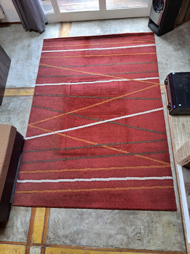 Alfombra Dib Premium Carpeta Roja/bordo Como Nueva ! 