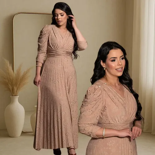 Vestido Longo Juliana No Tecido Malha Lese Premium Elegante