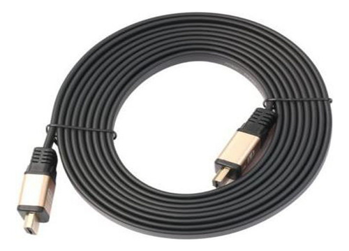Cable Hdmi 10 Mts. M/m, Plano, Conec. Baño Oro