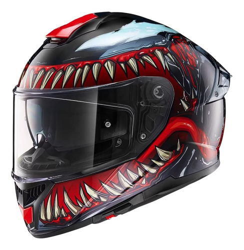 Casco De Motocicleta De Cara Completa Para Adultos, Hombres 