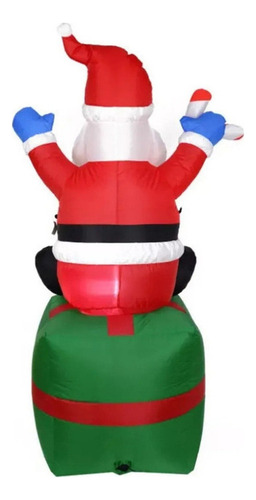 Mc 1.8m Molde De Aire Hinchable Iluminado, Santa Claus