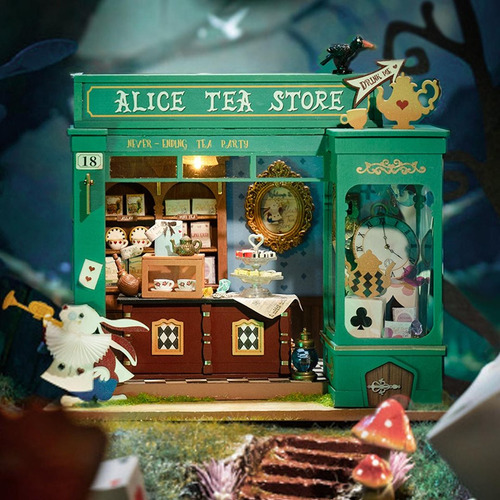 Kit De Casa De Muñecas Alice's Tea Store, Kit De Casa De Bri