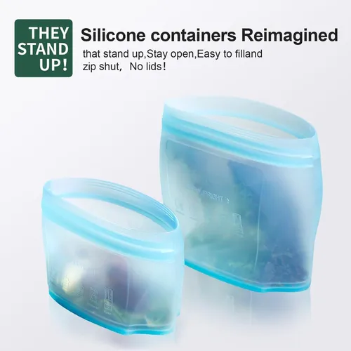 Juego Bolsas De Silicona Tamanos Variables Hermeticos