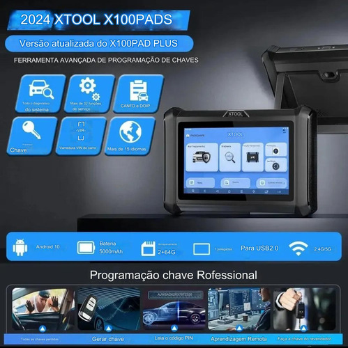 Xtool X100 Pads Can Fd Scanner Automotivo Programação Chave
