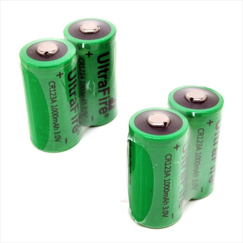 Pack De 4 Baterias 3v 123a Recargables (necesitas Cargador)