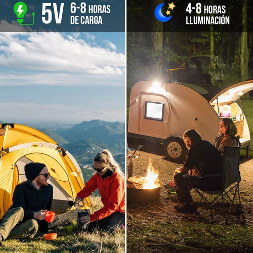 A Lámpara De Emergencia 120w Usb De Portátil Recargable Y