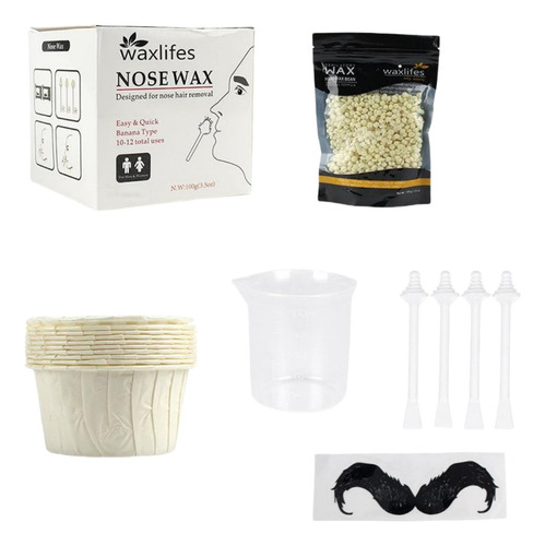 . Depilação Kit Cera Para Nariz, Ouvido E Sobrancelha