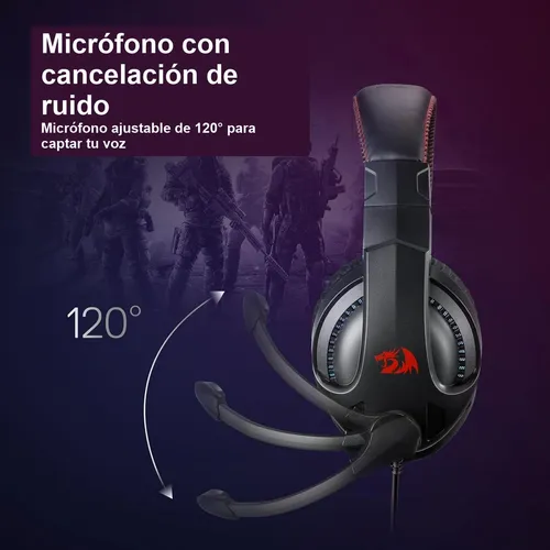 Diadema Gamer Redragon H211-rgb Cronus Micrófono Plug 3.5mm
