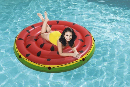 Imagen 3 de 9 de Colchoneta Inflable Sandia 188cm Bestway New 43140 Bigshop