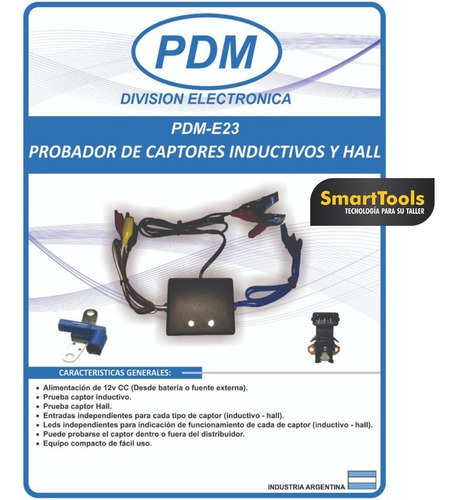 Imagen 1 de 2 de Probador De Captores Inductivos Y Hall Pdm E23