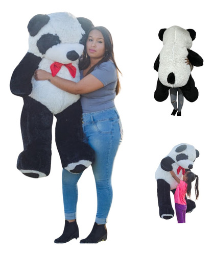 Oso Panda De Peluche Gigante Jumbo 1,40 Cmts + Regalo