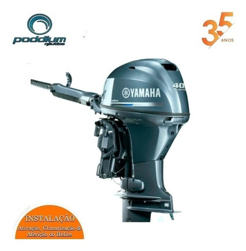 Imagem 5 de 8 de Motor De Popa Yamaha 4t F40 Fehds (manche) / Poddium Náutica