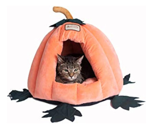 Cama Para Gatos Armarkat Modelo C85ccs Con Forma De Calabaza