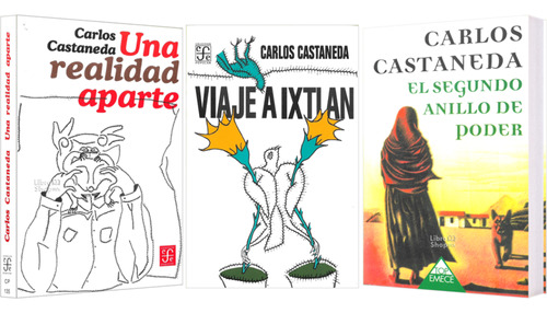 Carlos Castañeda: Realidad + Ixtlán + 2do Anillo (3 Libros)