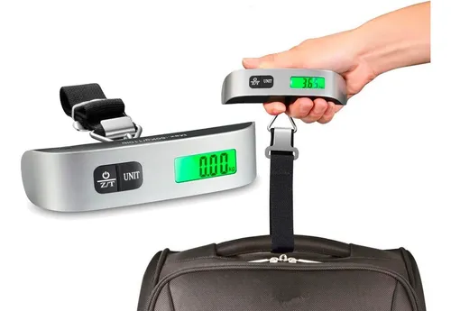 Balanza Digital De Viaje Para Valijas Equipaje Maleta 50kg — Una Ganga