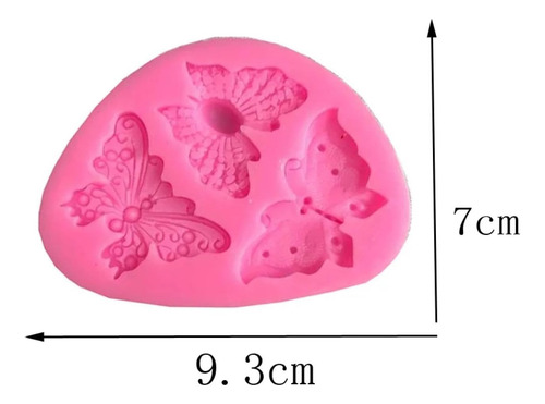 Molde Silicona Mariposas Porcelana Fría Fondant Pastelería Sin Eleccion