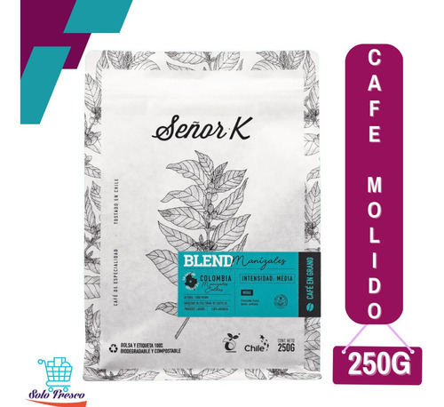 Cafe Molido Blend Manizales Señor K - 250g