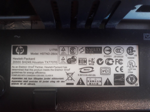 Placa Principal Monitor Hp L1755