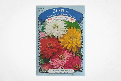 Semillas De Zinnia Gigante Colores Variados