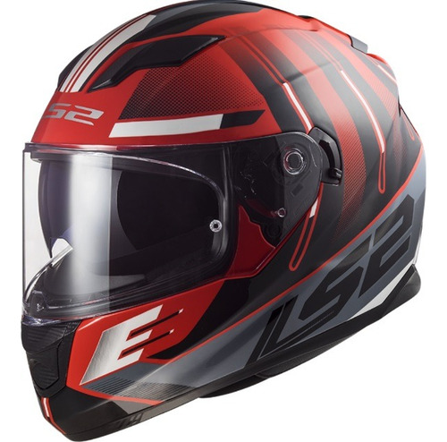 Casco Integral Ls2 Ff320 Shadow Rojo C/lentes