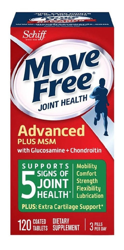 Imagen 1 de 3 de Schiff Move Free Advanced Joint Supplement, 120 Tabletas.