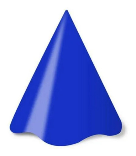 Chapéu De Festa Azul Escuro (08 Unidades) Cor Azul-escuro