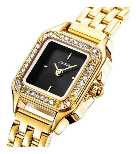 Relógios De Quartzo De Diamante Quadrado De Luxo Sinobi